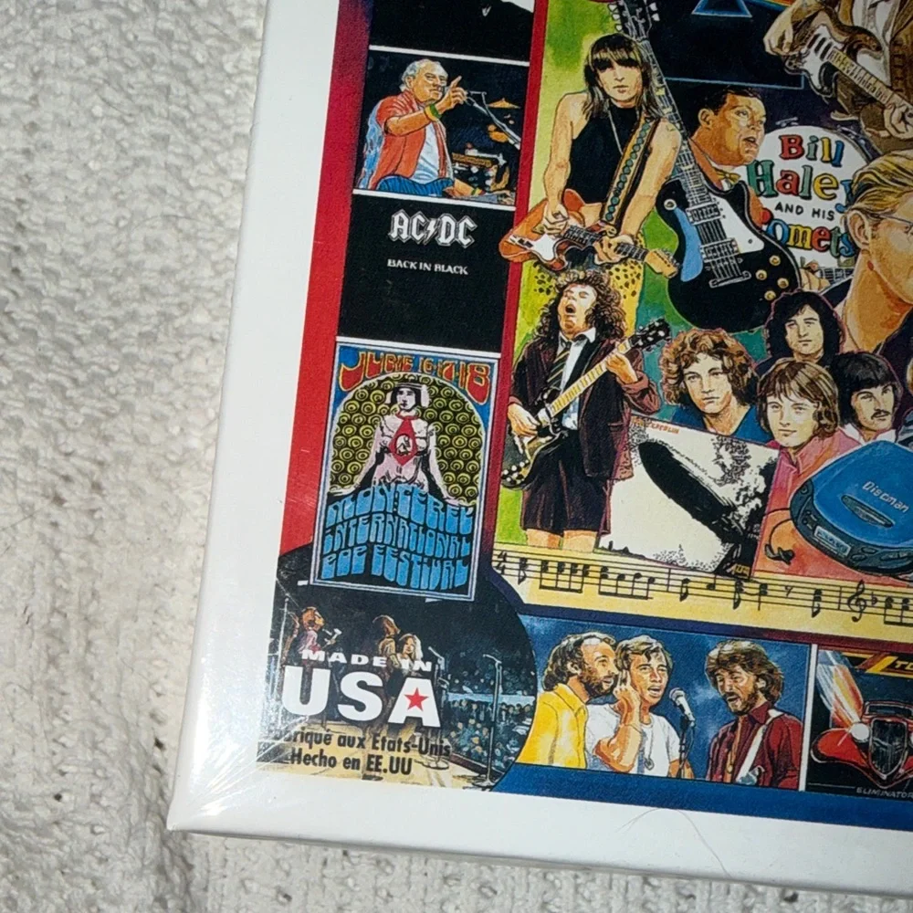 White Mountain‎ Rock 'n Roll Collage Puzzle NEW